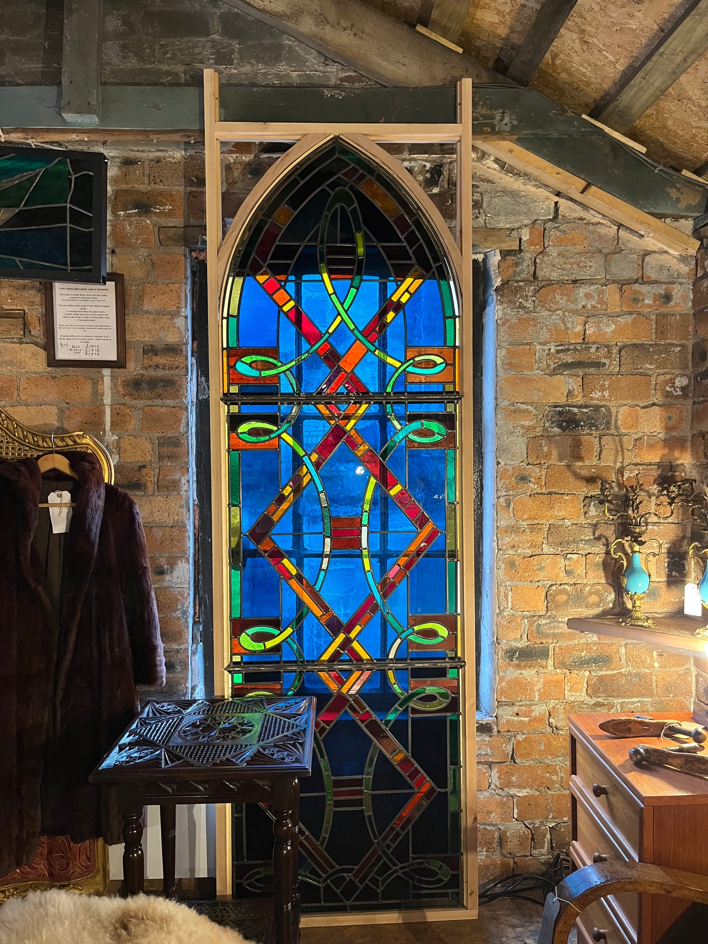 1940s Stained Glass Panels