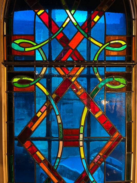 1940s Stained Glass Panels