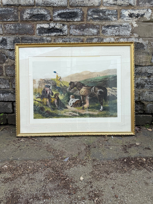 Waiting for the Guns by James Hardy - Framed Vintage Print