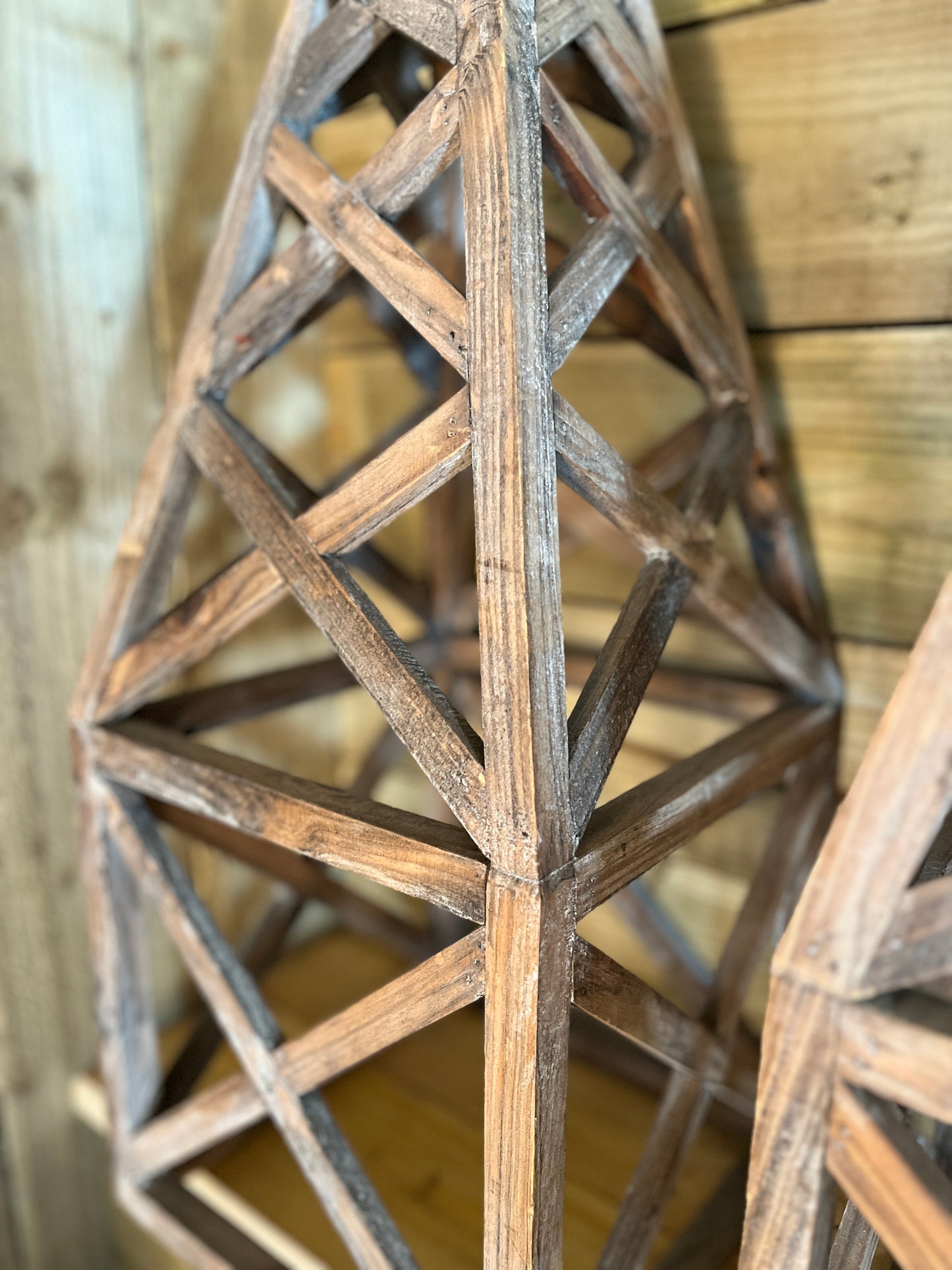 Lined Wooden Obelisk by OKA (Indoor Use)