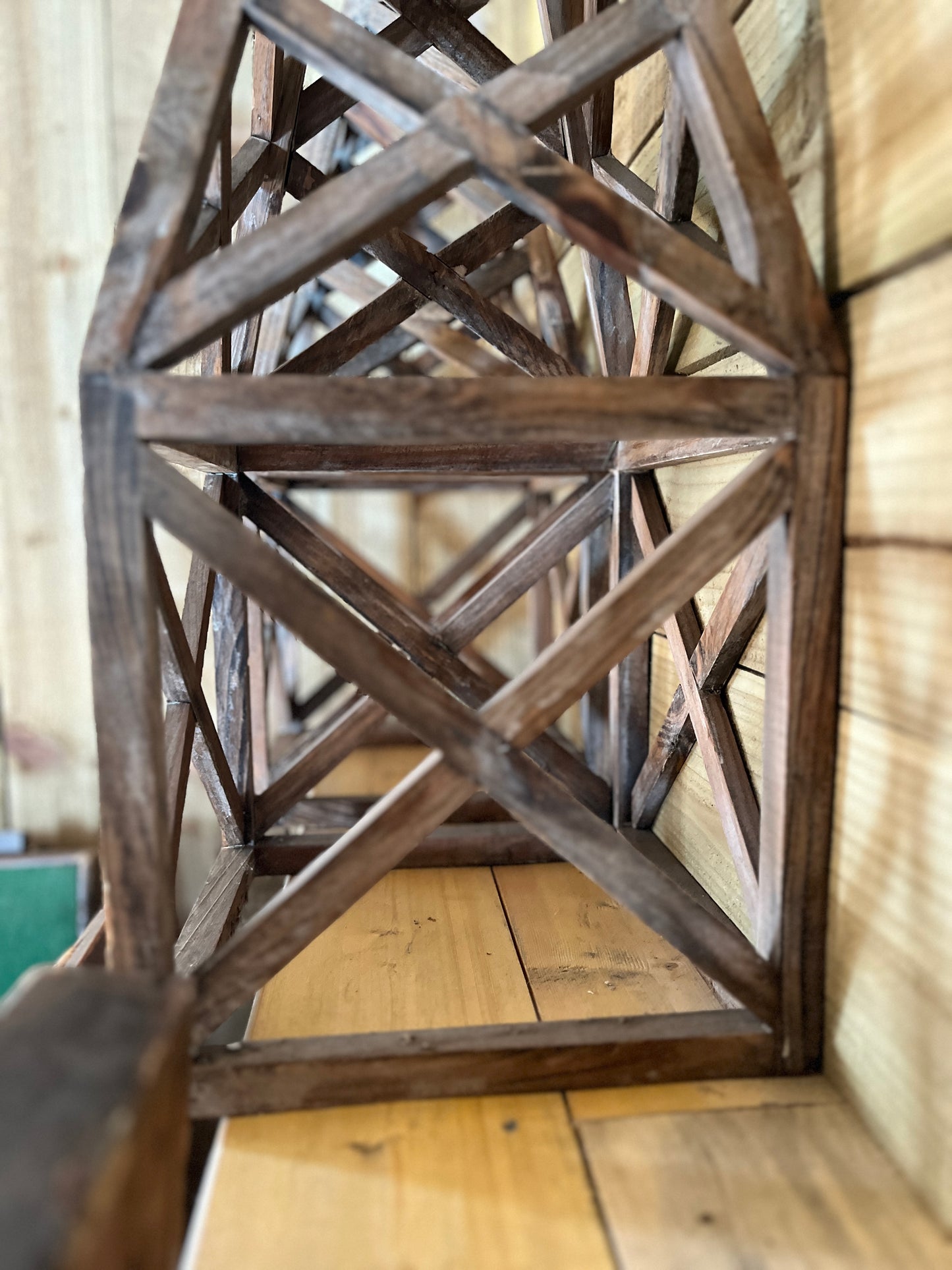 Lined Wooden Obelisk by OKA (Indoor Use)