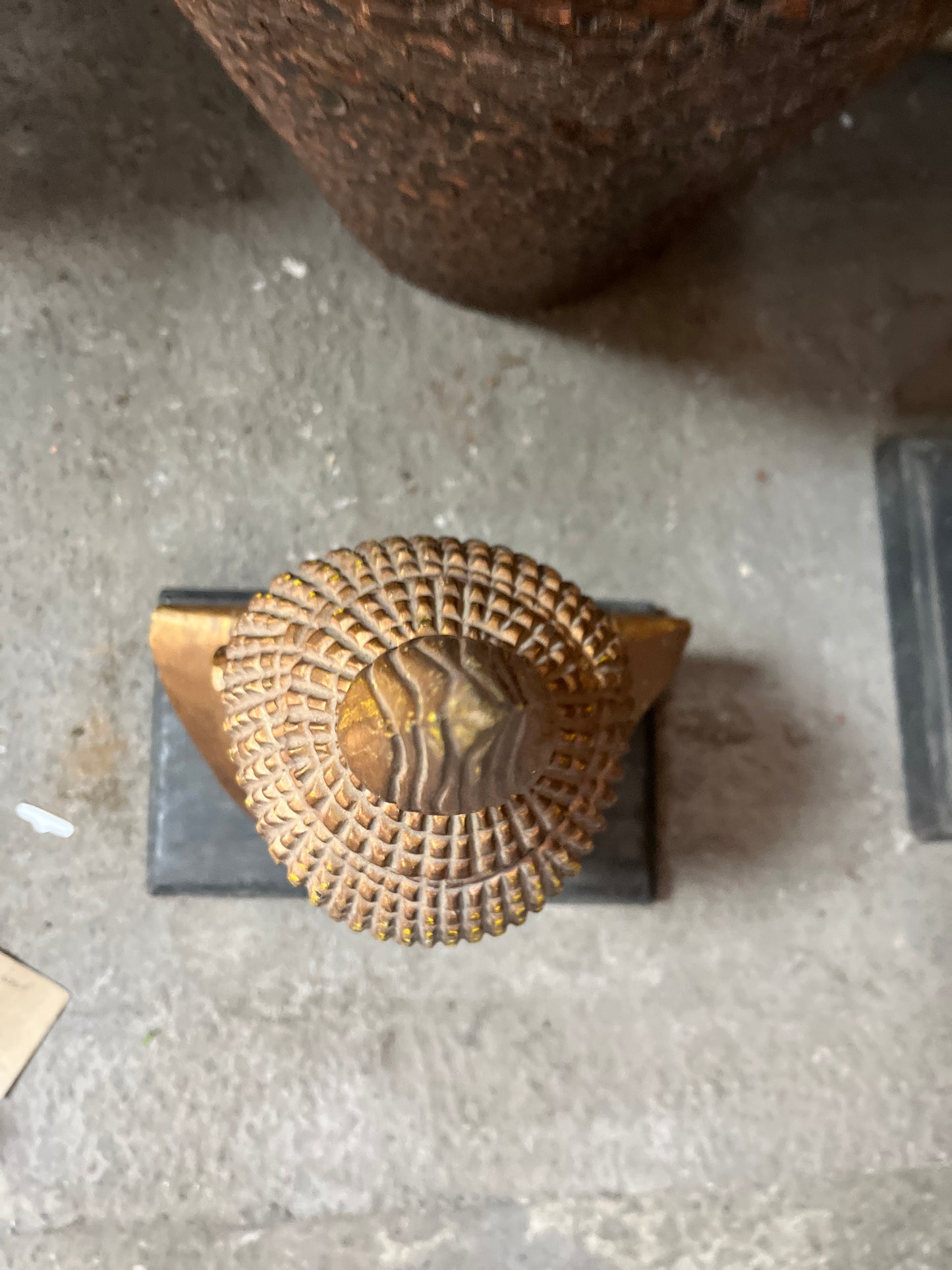 Handcrafted Buddha Head (Damage to Left Earlobe)