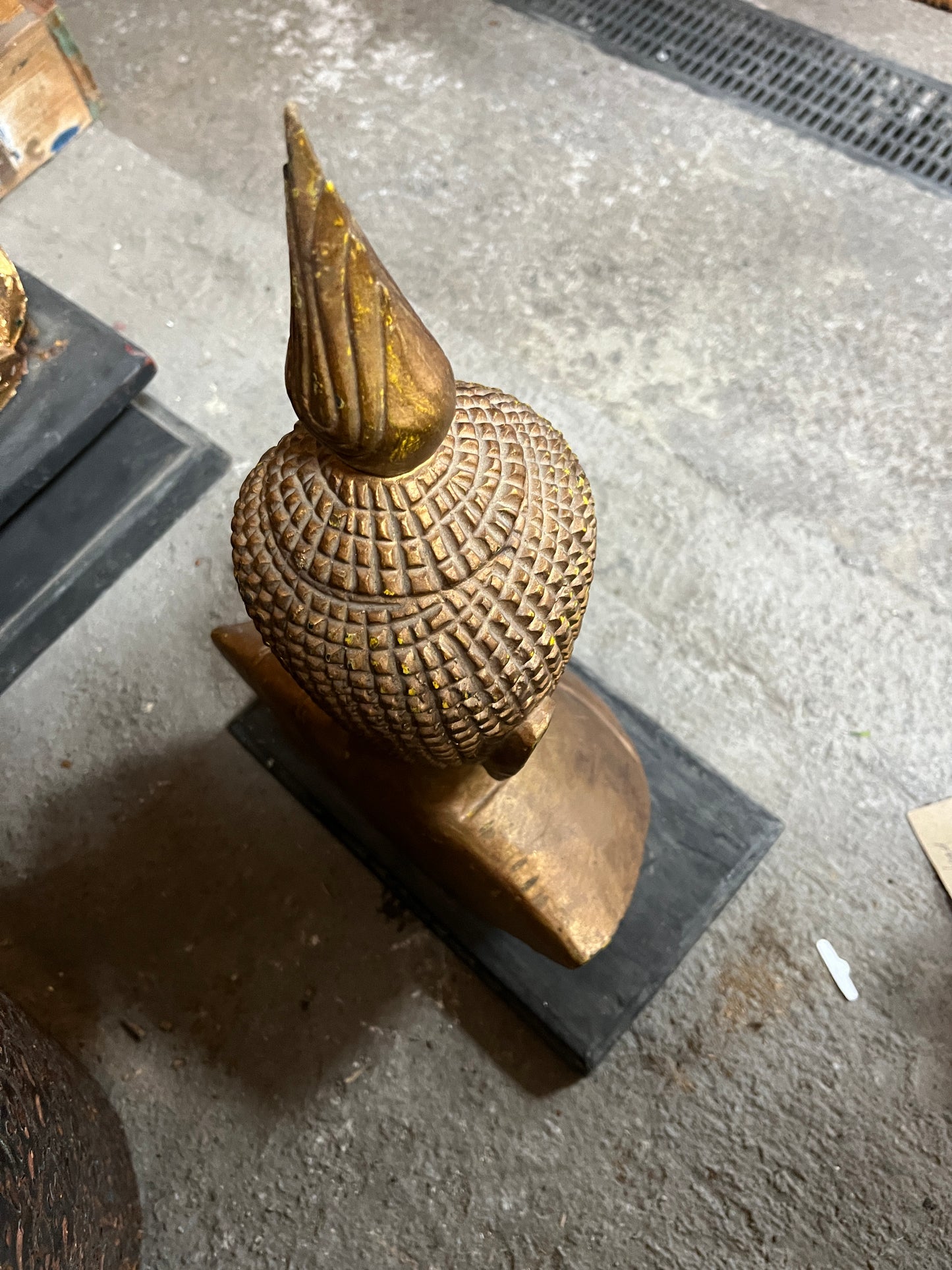Handcrafted Buddha Head (Damage to Left Earlobe)