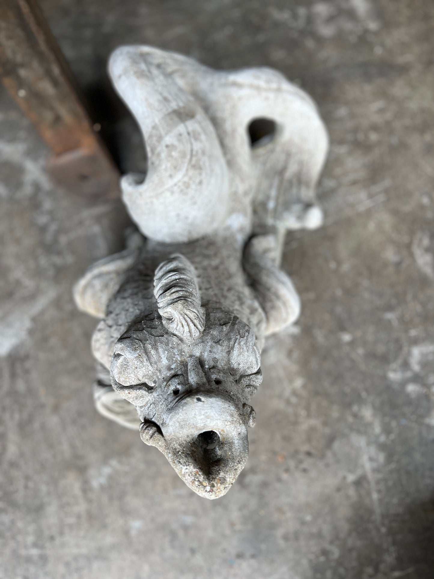 Lime Concrete Hand Cast Fountain Statue