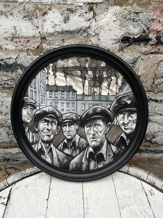"The Rivet Gang" Original Oil on Canvas Painting by Ryan Mutter
