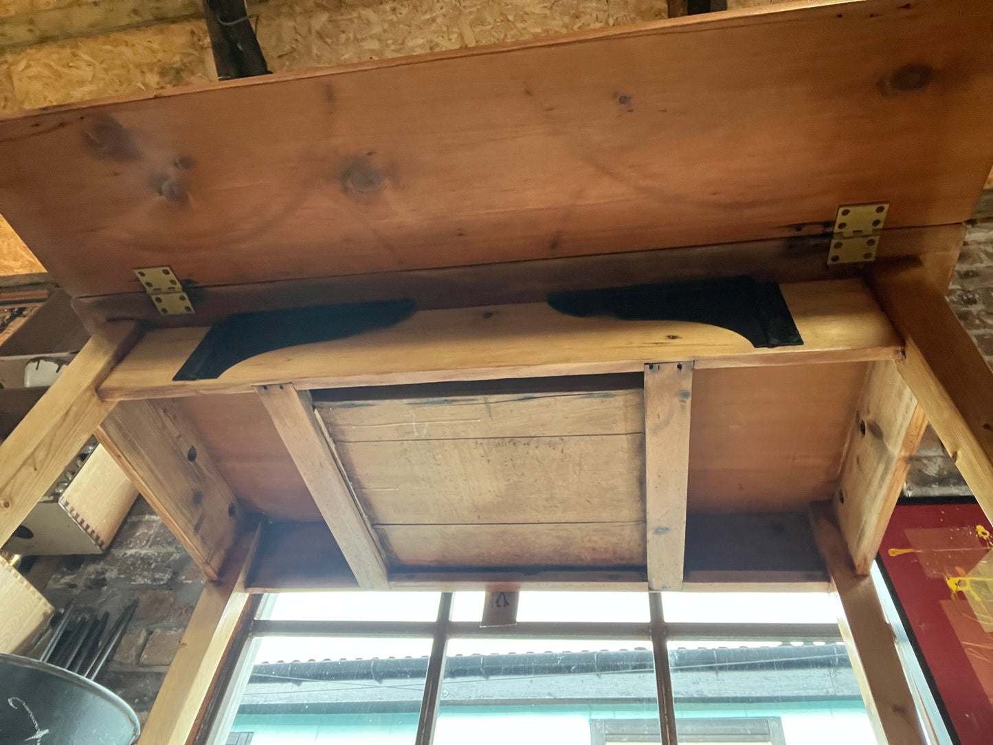 Antique Pine Welsh Dairy Table