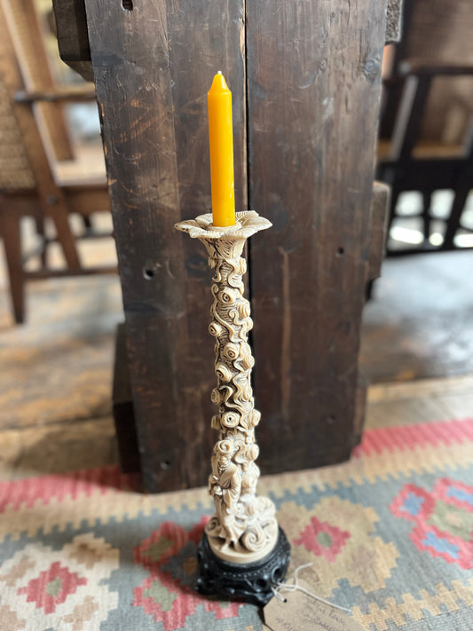 Antique Resin Candlestick
