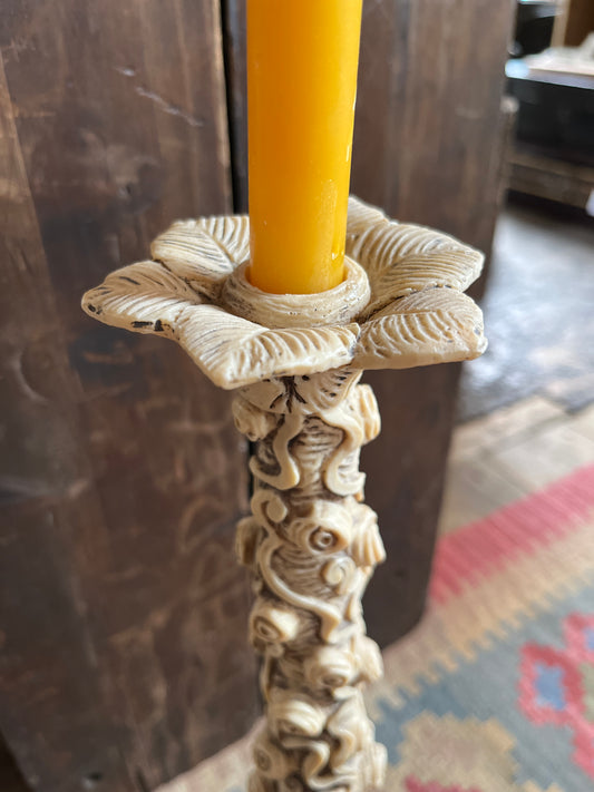 Antique Resin Candlestick