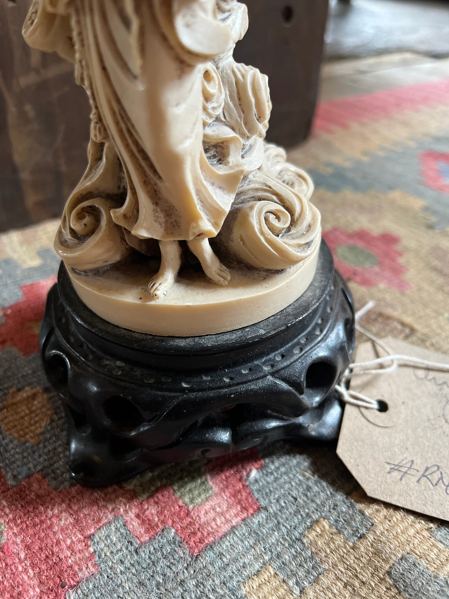 Antique Resin Candlestick