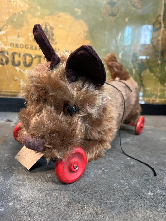 Vintage Pull Along Toy Terrier