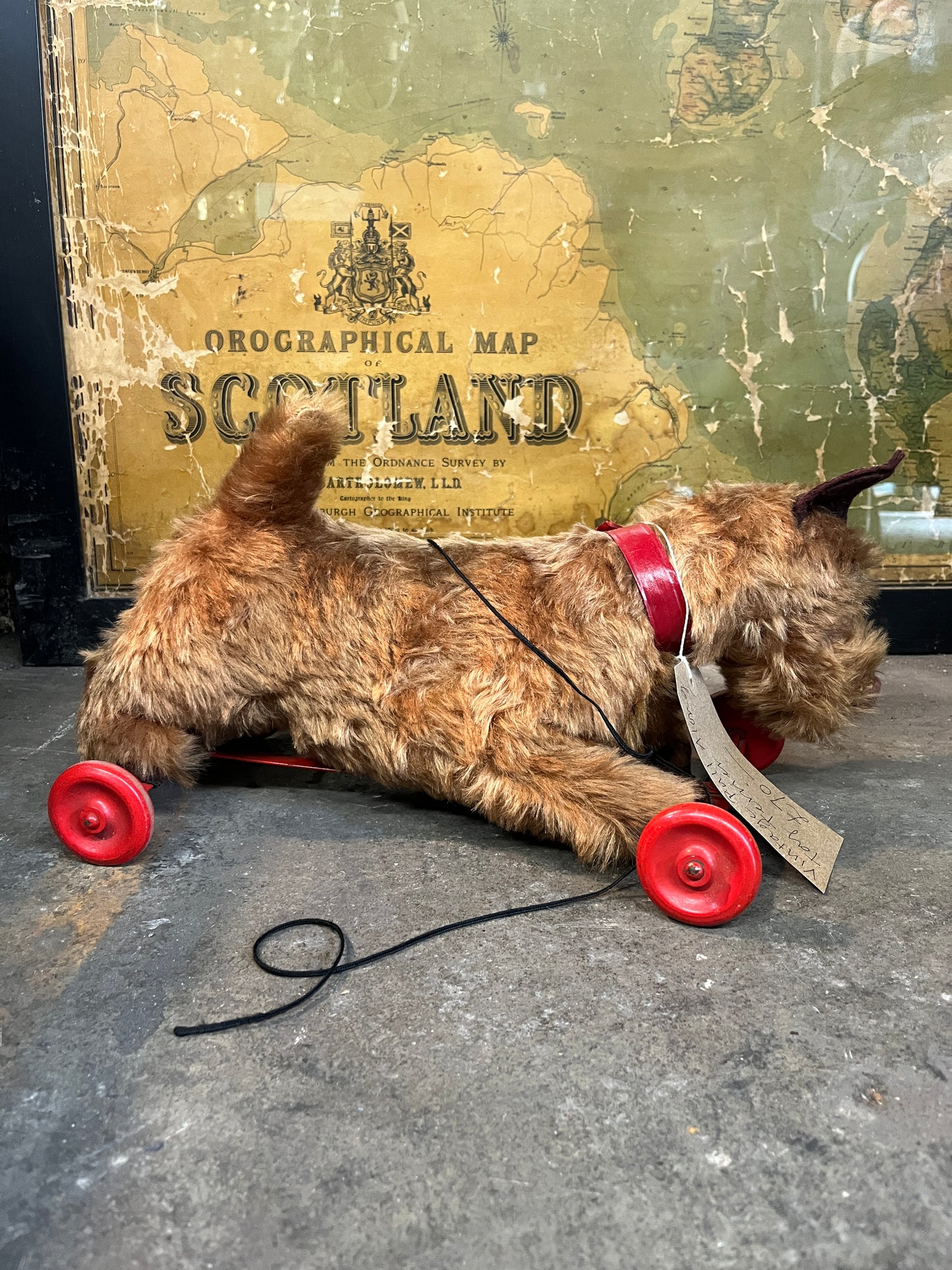 Vintage Pull Along Toy Terrier