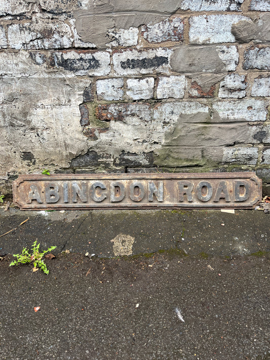 Cast Iron Street Sign