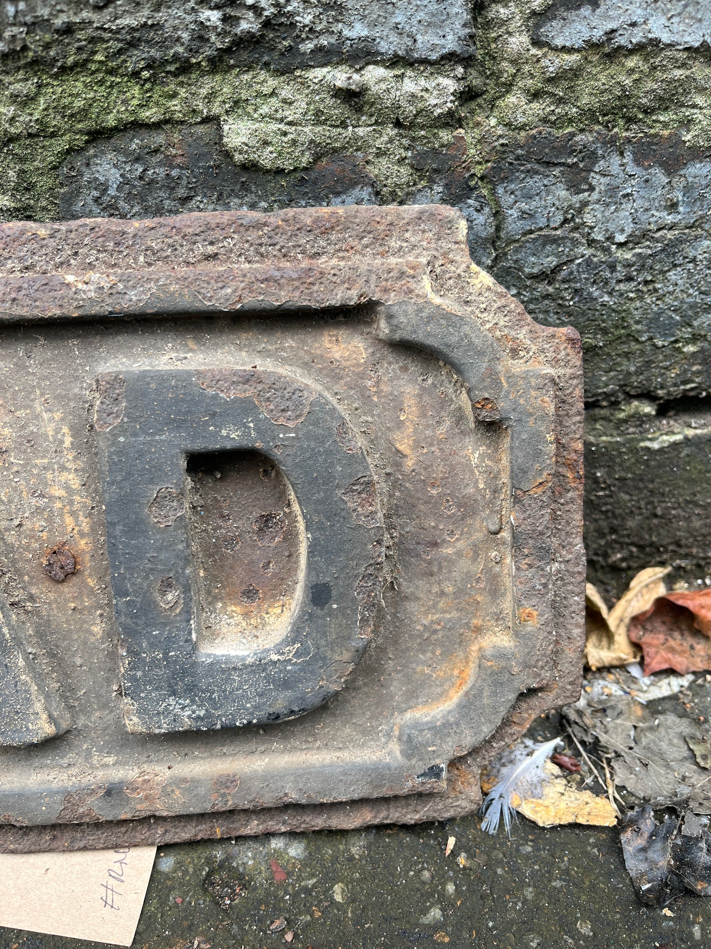 Cast Iron Street Sign