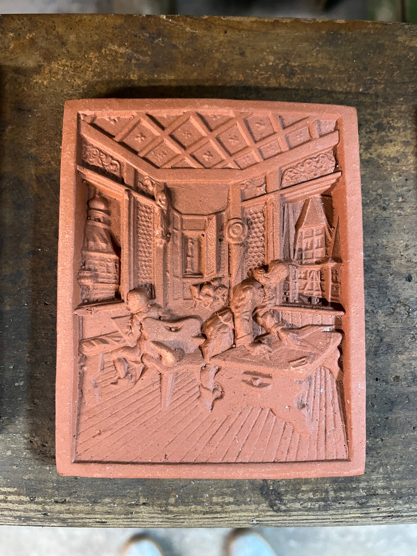 Terracotta Wall Plaques 1930's - Various Illustrations