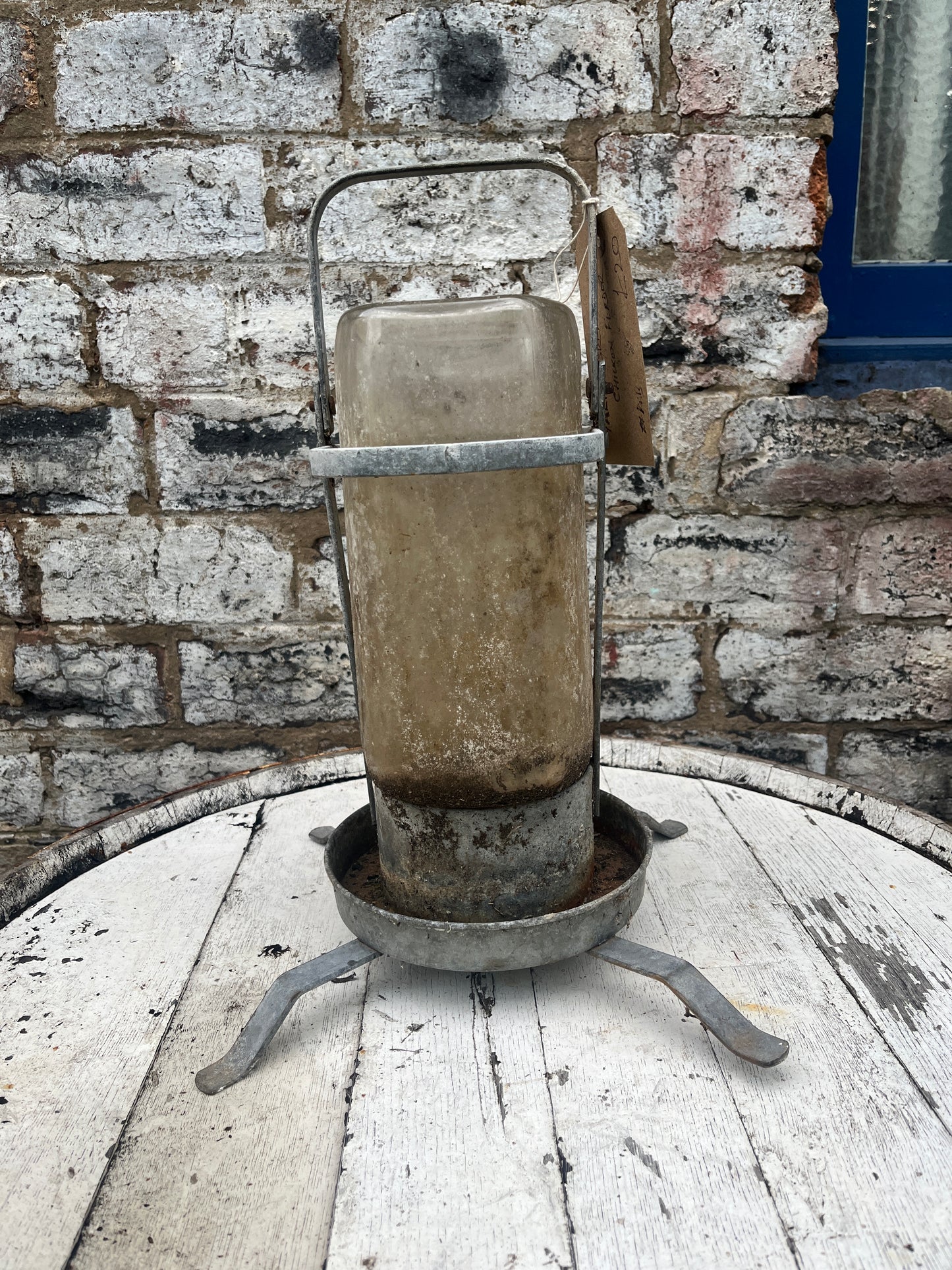 Galvanised Chicken Feeder