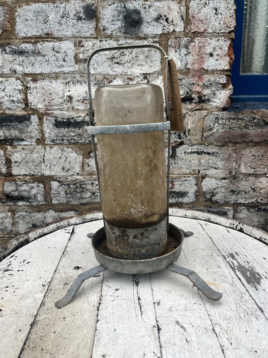 Galvanised Chicken Feeder