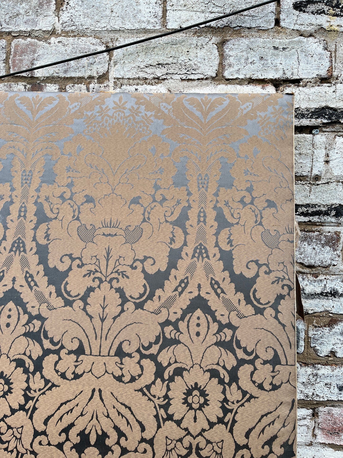 Large Damask Fabric Panel (Ex Film Set)