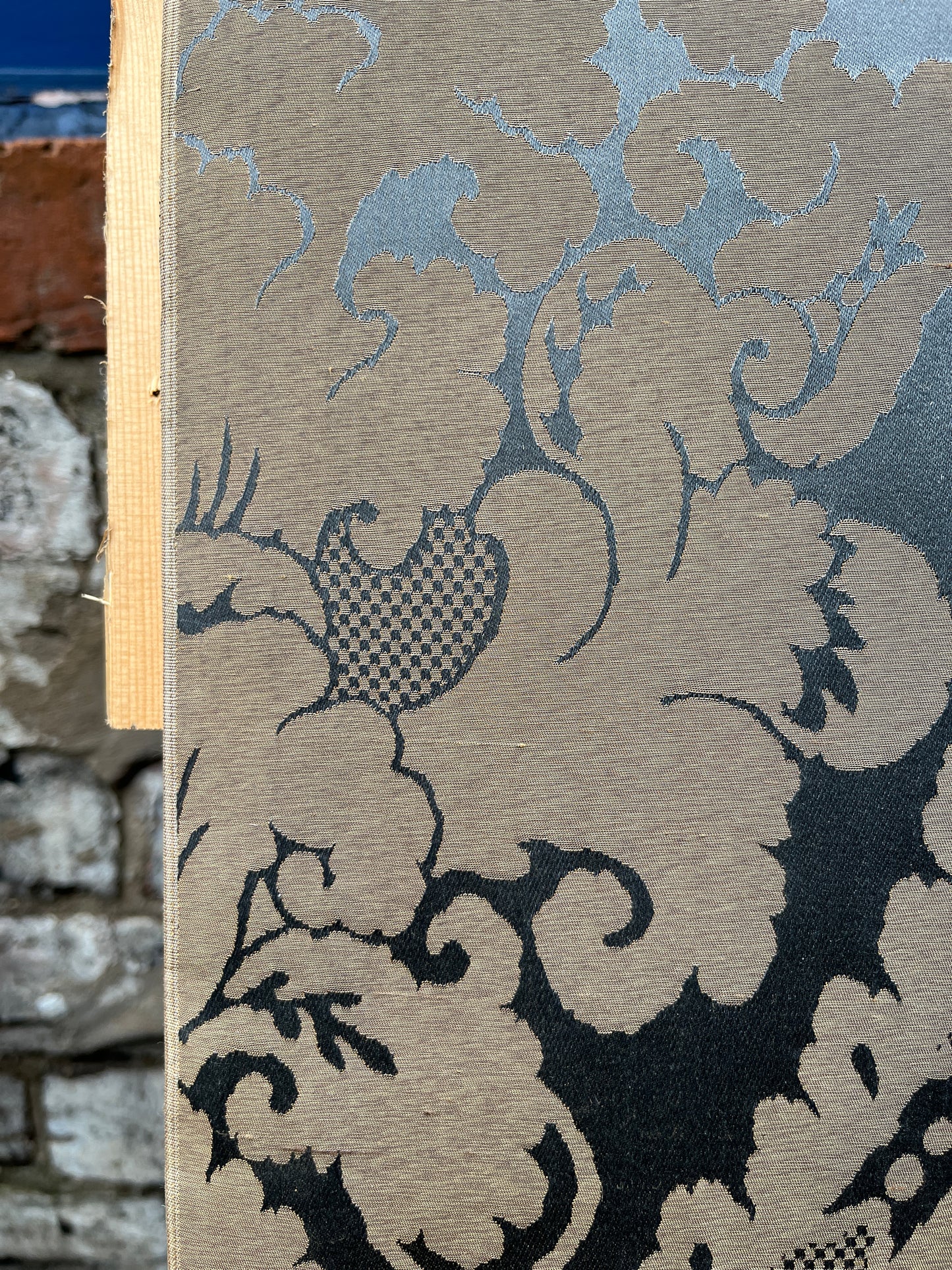 Large Damask Fabric Panel (Ex Film Set)