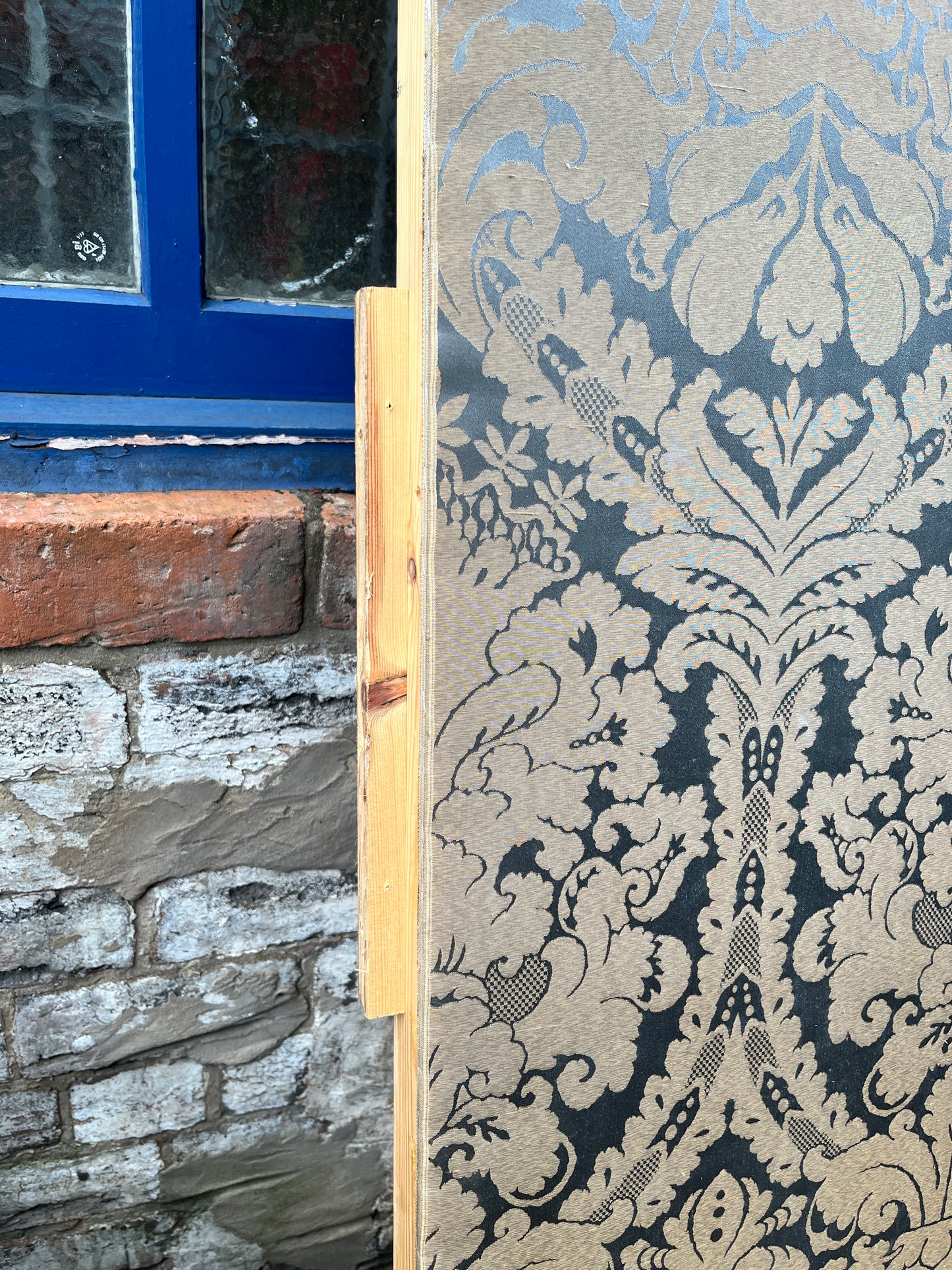 Large Damask Fabric Panel (Ex Film Set)