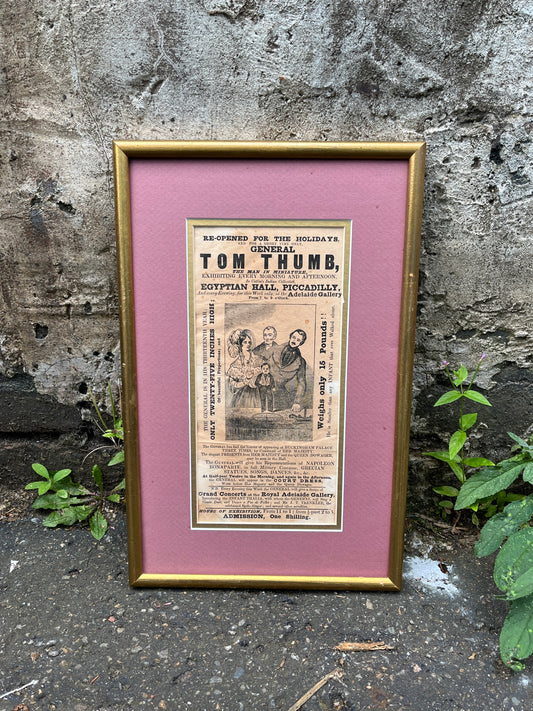 Vintage "General Tom Thumb" Playbill