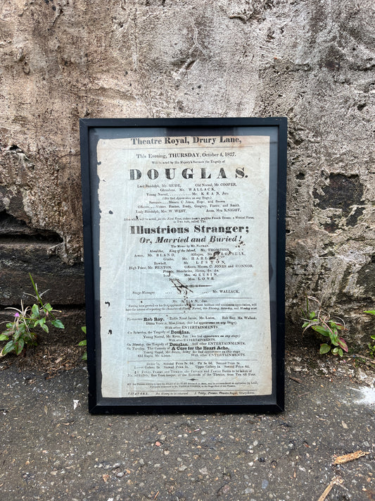 Vintage Theatre Royal, Drury Lane "Douglas" Playbill