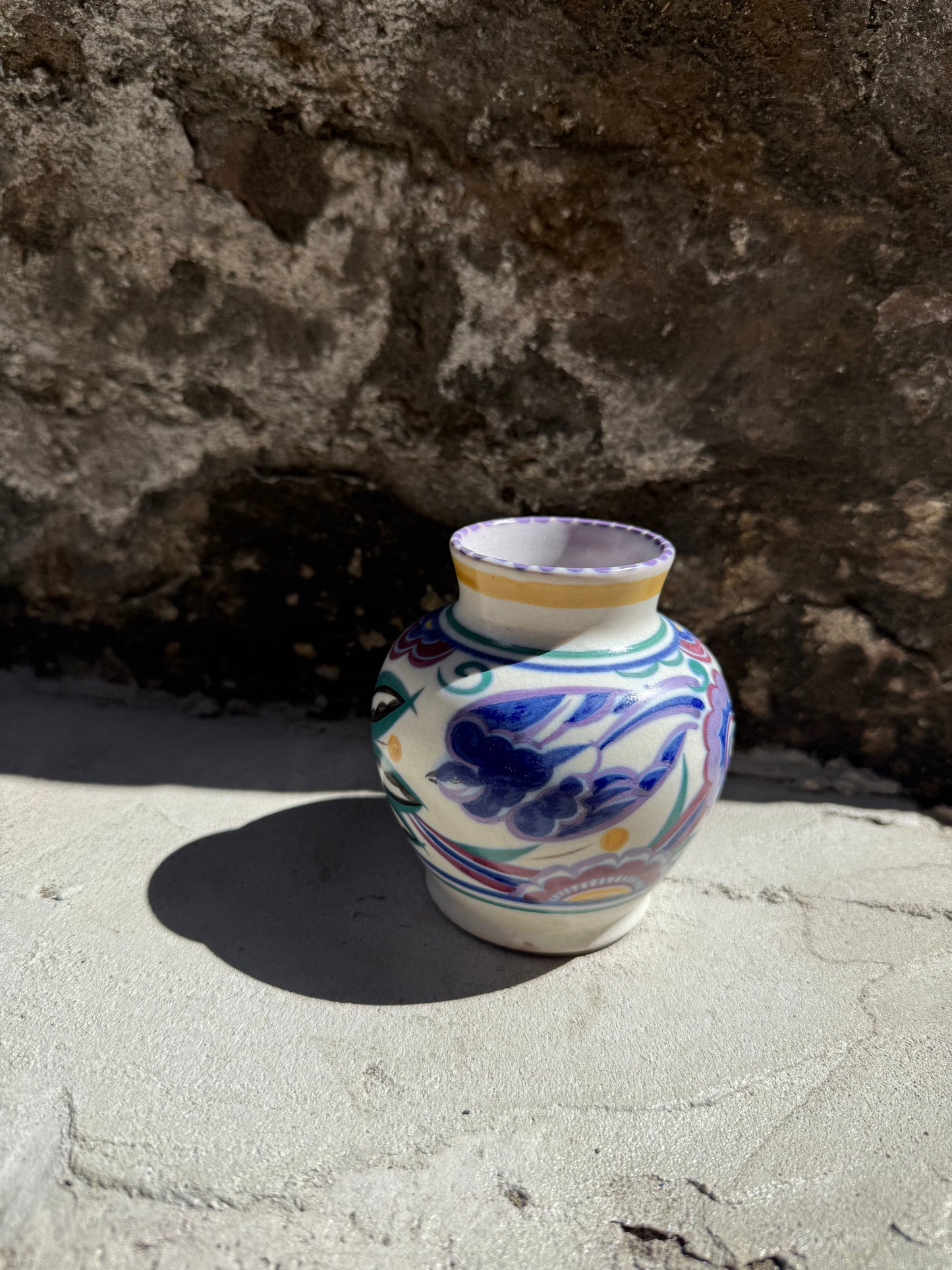 Poole Pottery Floral Vase