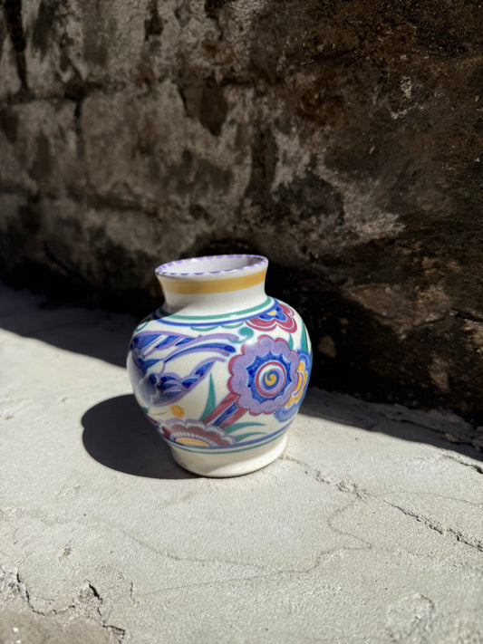 Poole Pottery Floral Vase