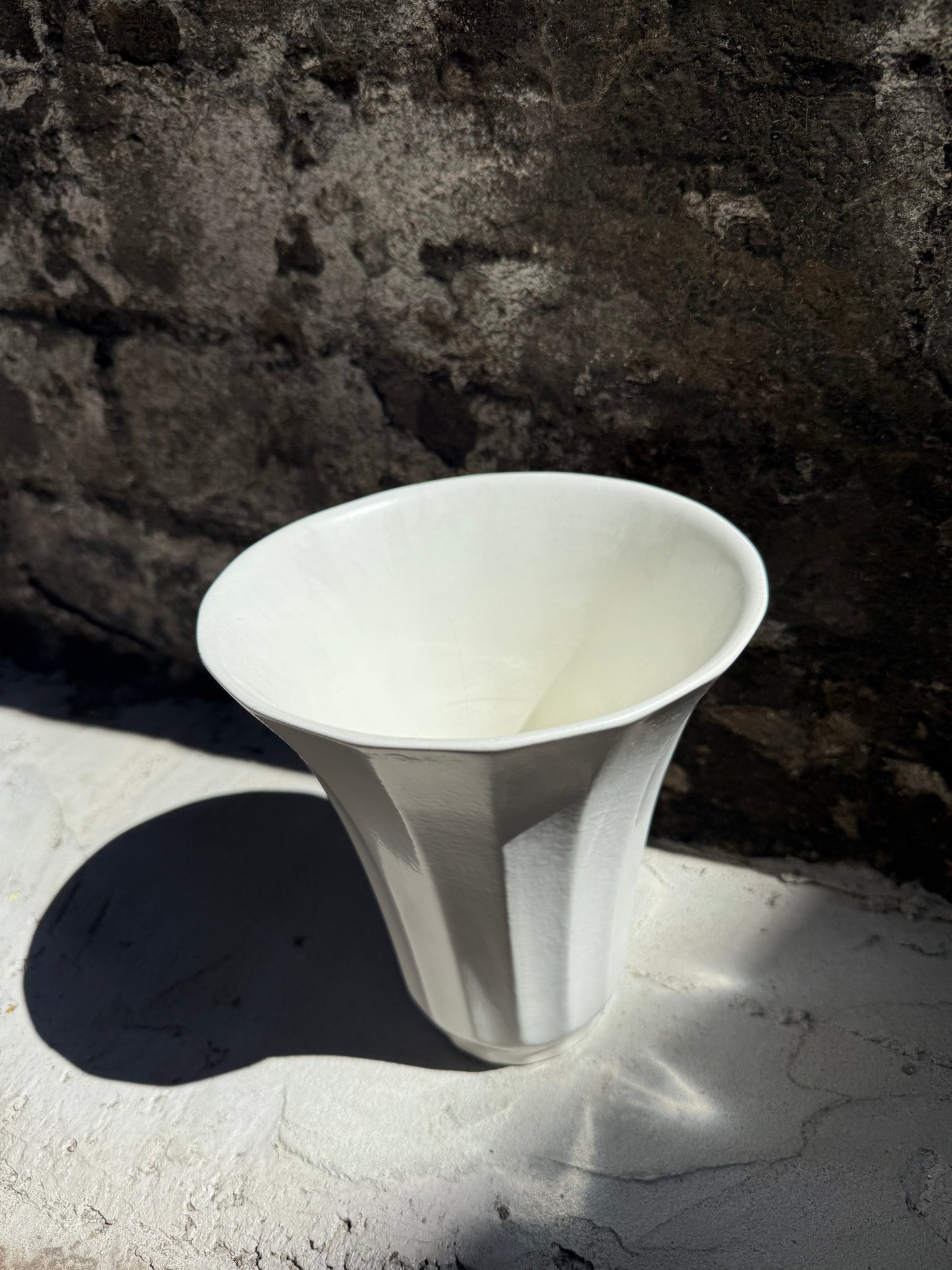 White Ofetruria Wedgewood Pottery Vase