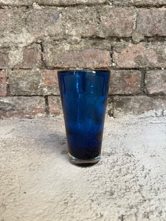 Whitefriar Blue Glass Vase