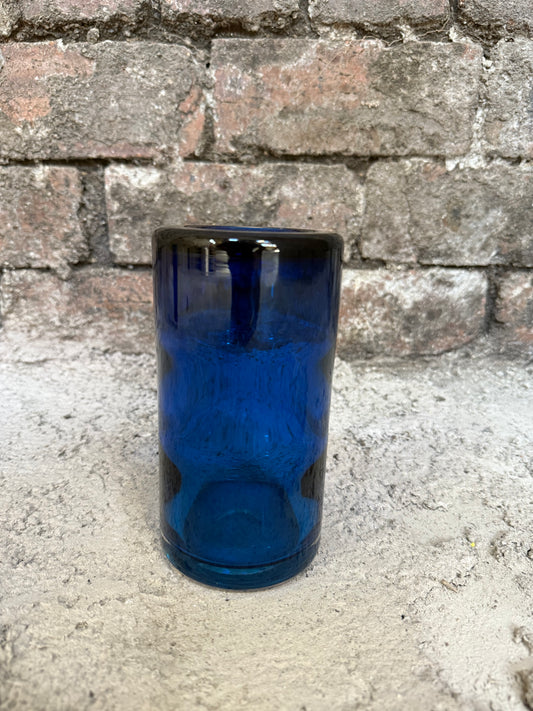 Whitefriar Blue Glass Vase