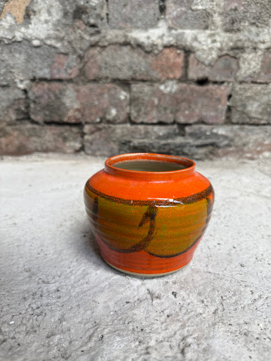 Gray's Pottery Orange Pot