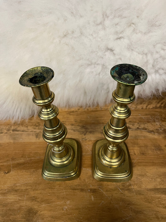 Pair of Brass Candle Sticks