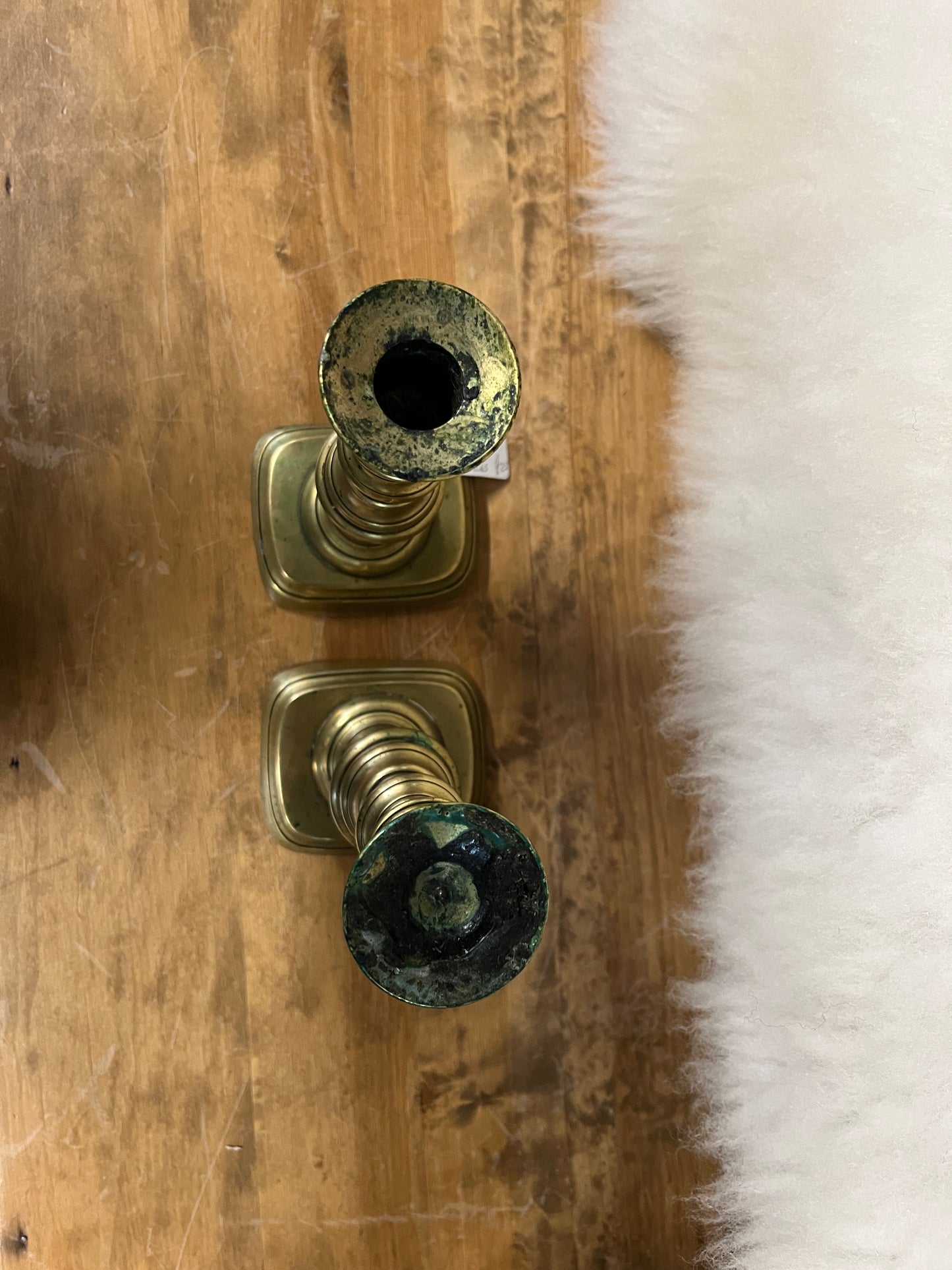 Pair of Brass Candle Sticks