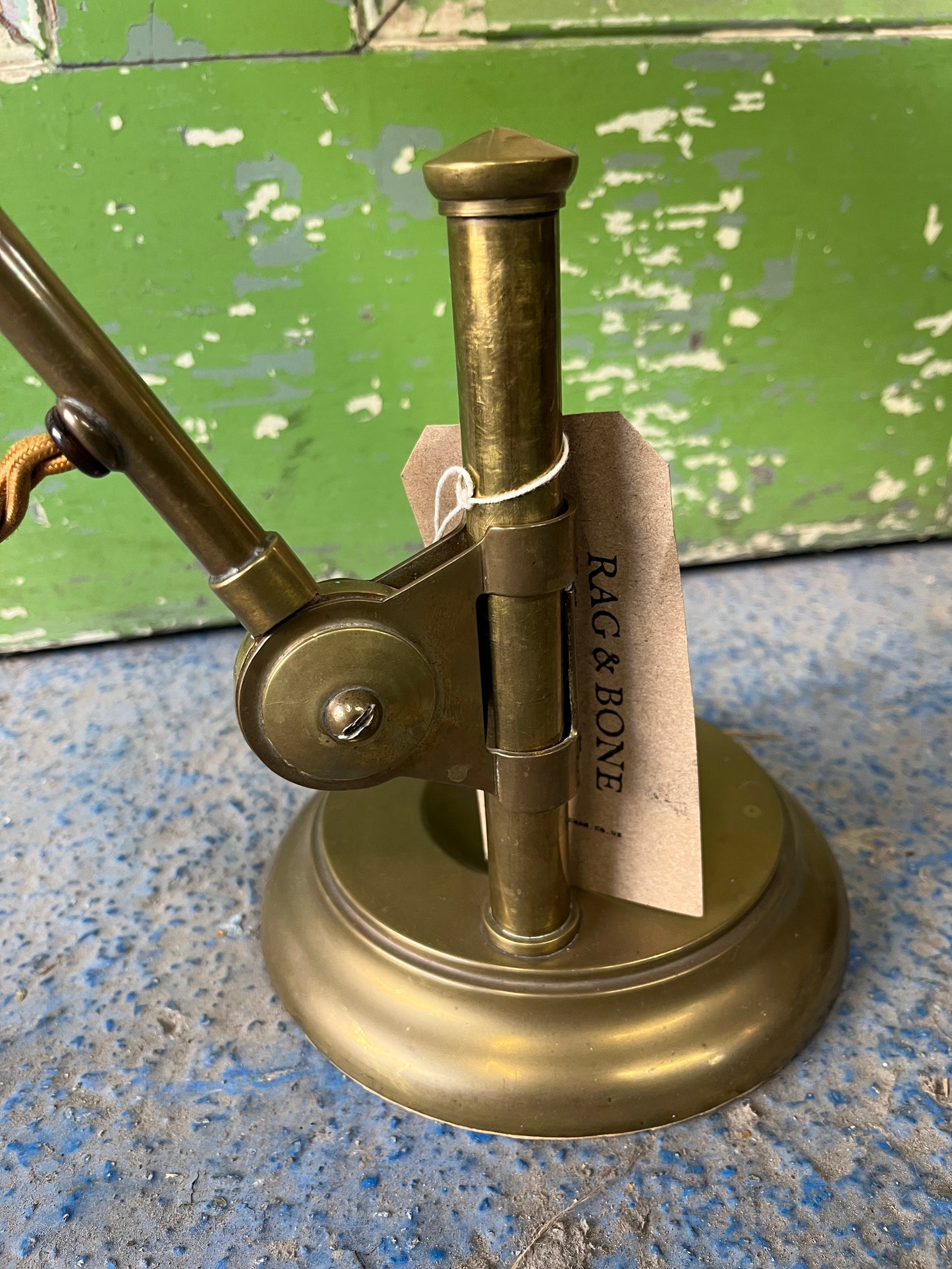 Original Art Deco Articulated Drop & Fall Bauhaus Brass Desk Lamp Circa 1910-20