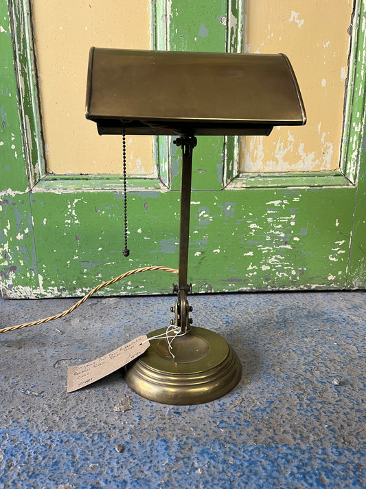 Original Art Deco Articulated Bauhaus Brass Desk Lamp