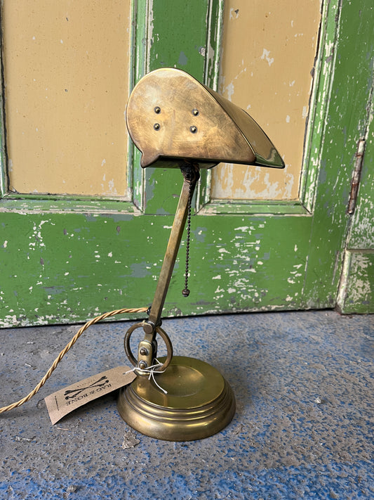 Original Art Deco Articulated Bauhaus Brass Desk Lamp