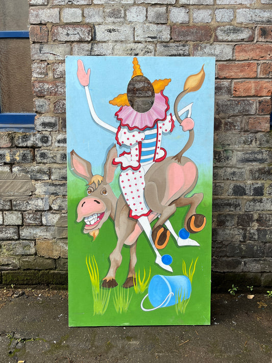 Clown and Donkey Carnival Photo Board