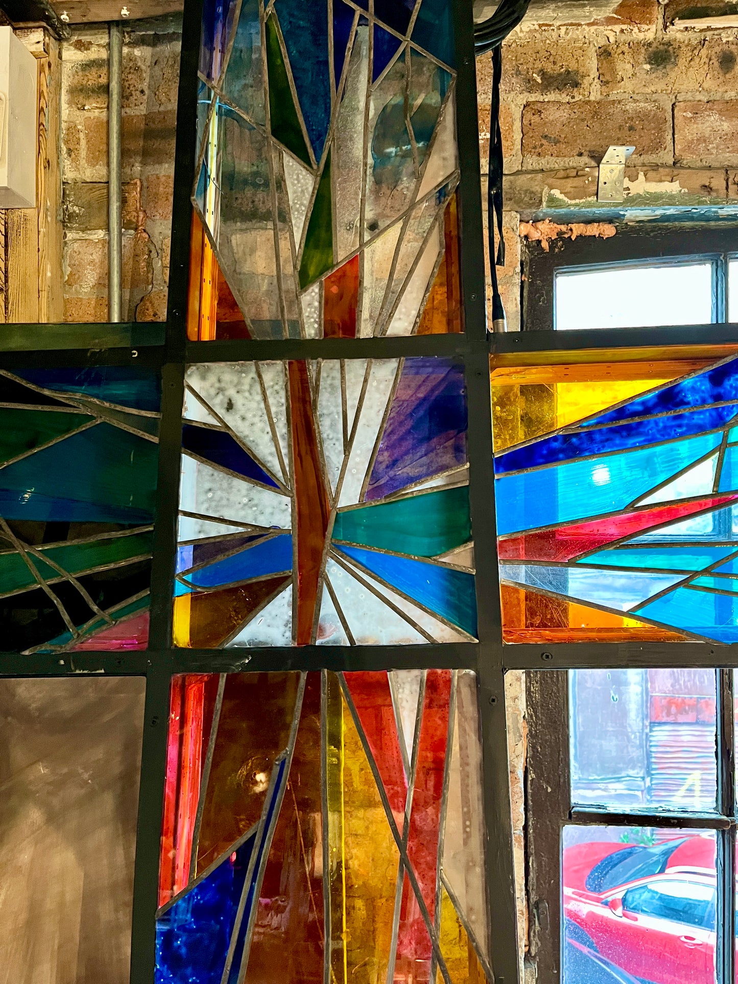 Ex-Opera Stained Glass Crucifix