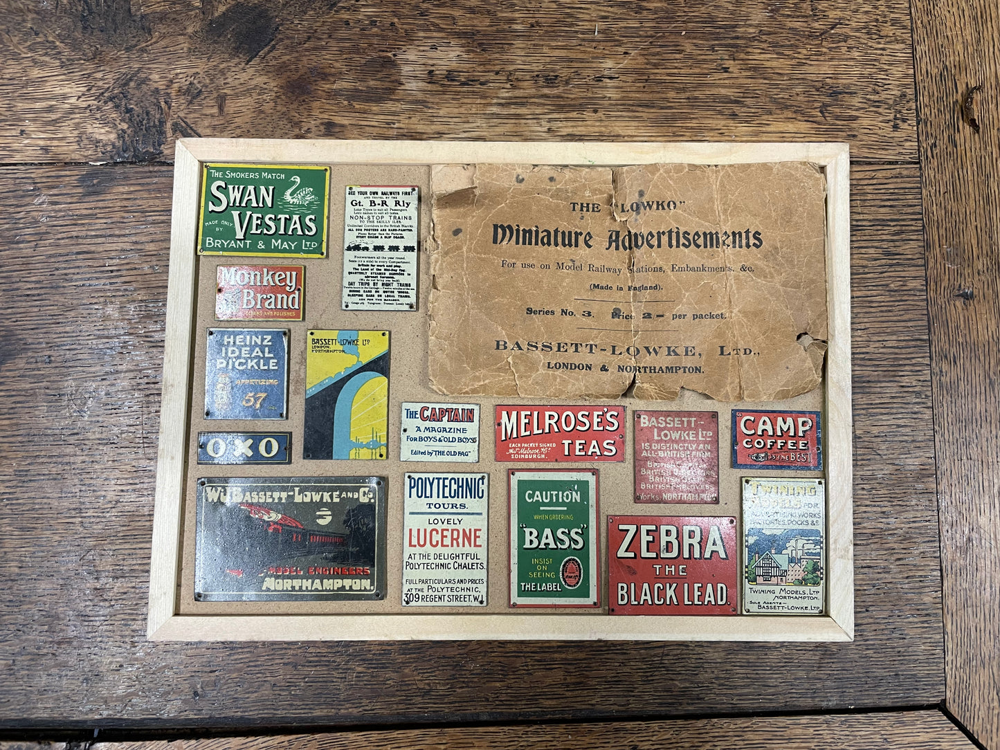 Vintage "Lowko" Miniature Railway Signs