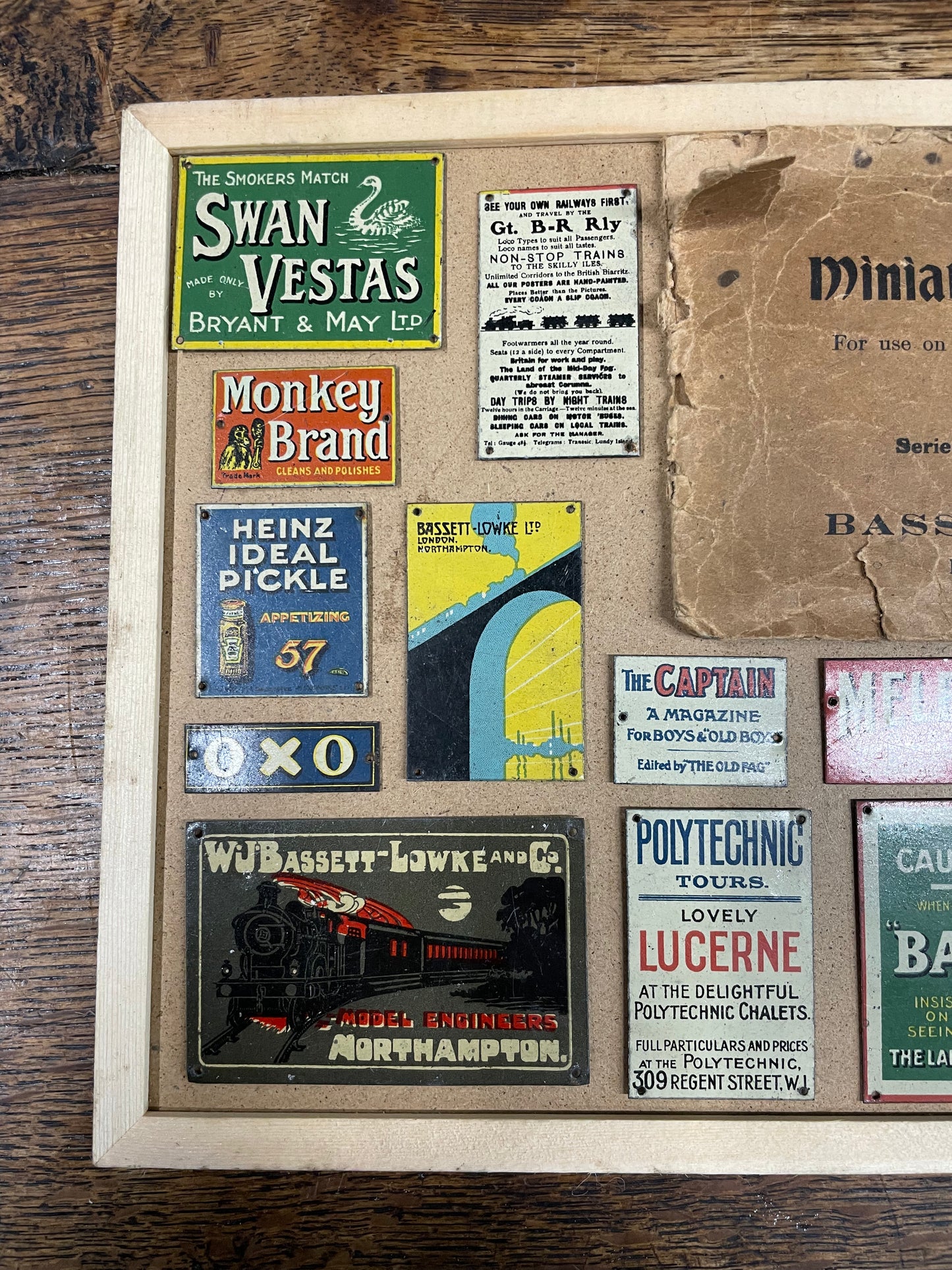 Vintage "Lowko" Miniature Railway Signs