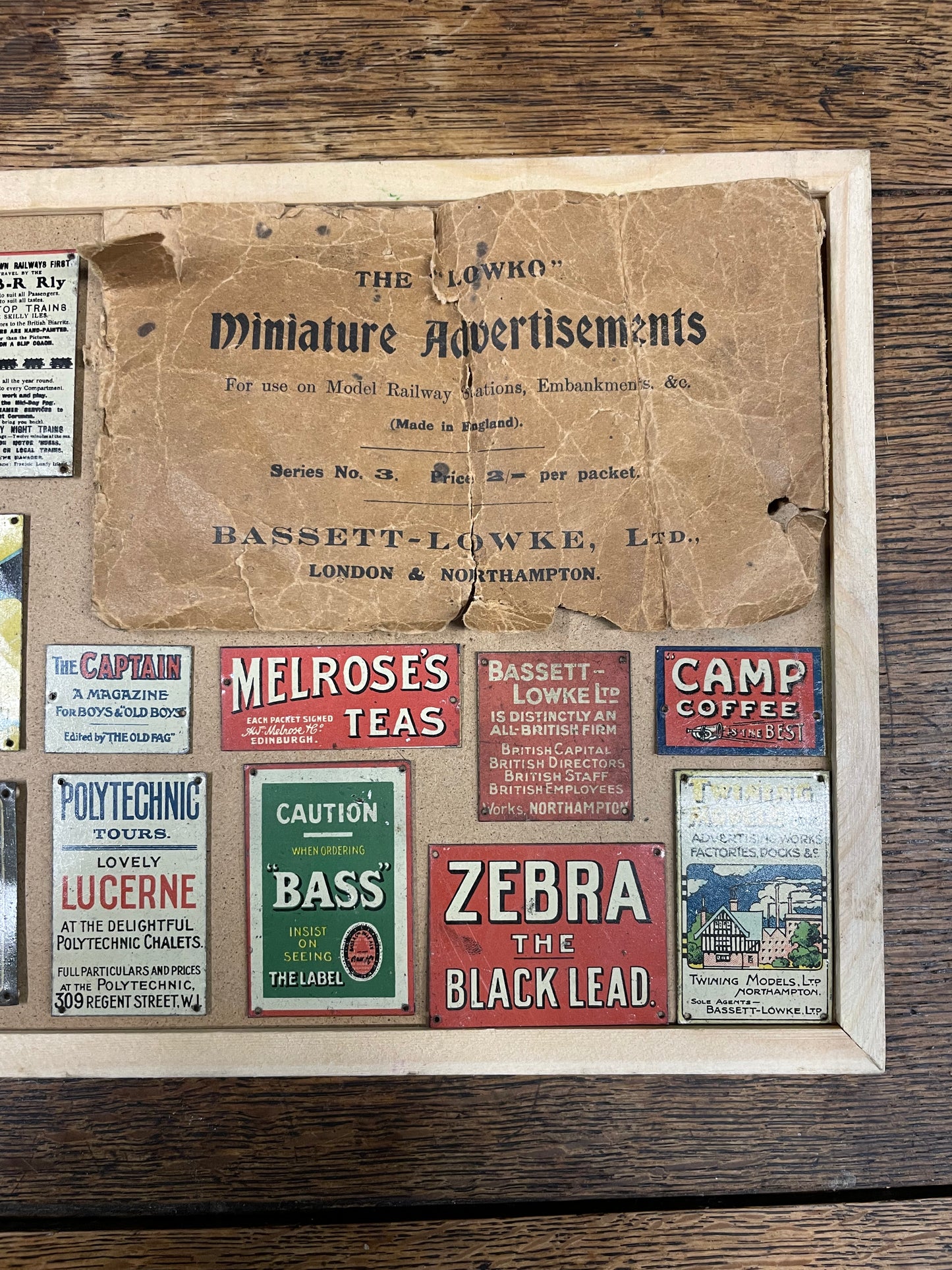 Vintage "Lowko" Miniature Railway Signs