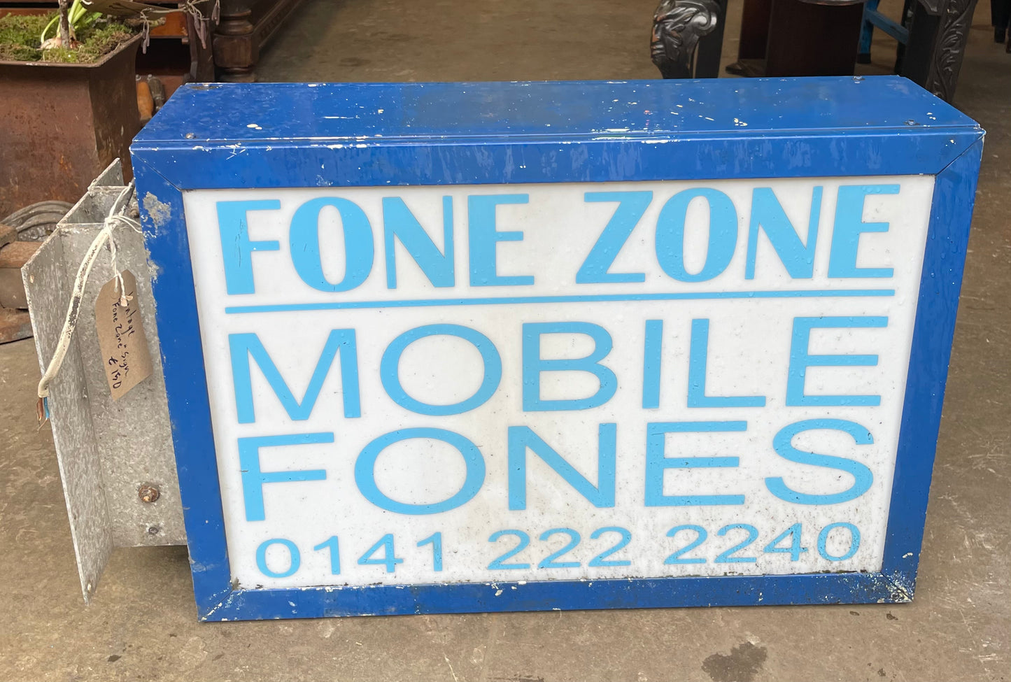 Vintage External Light Box/Sign - Mobile Fones