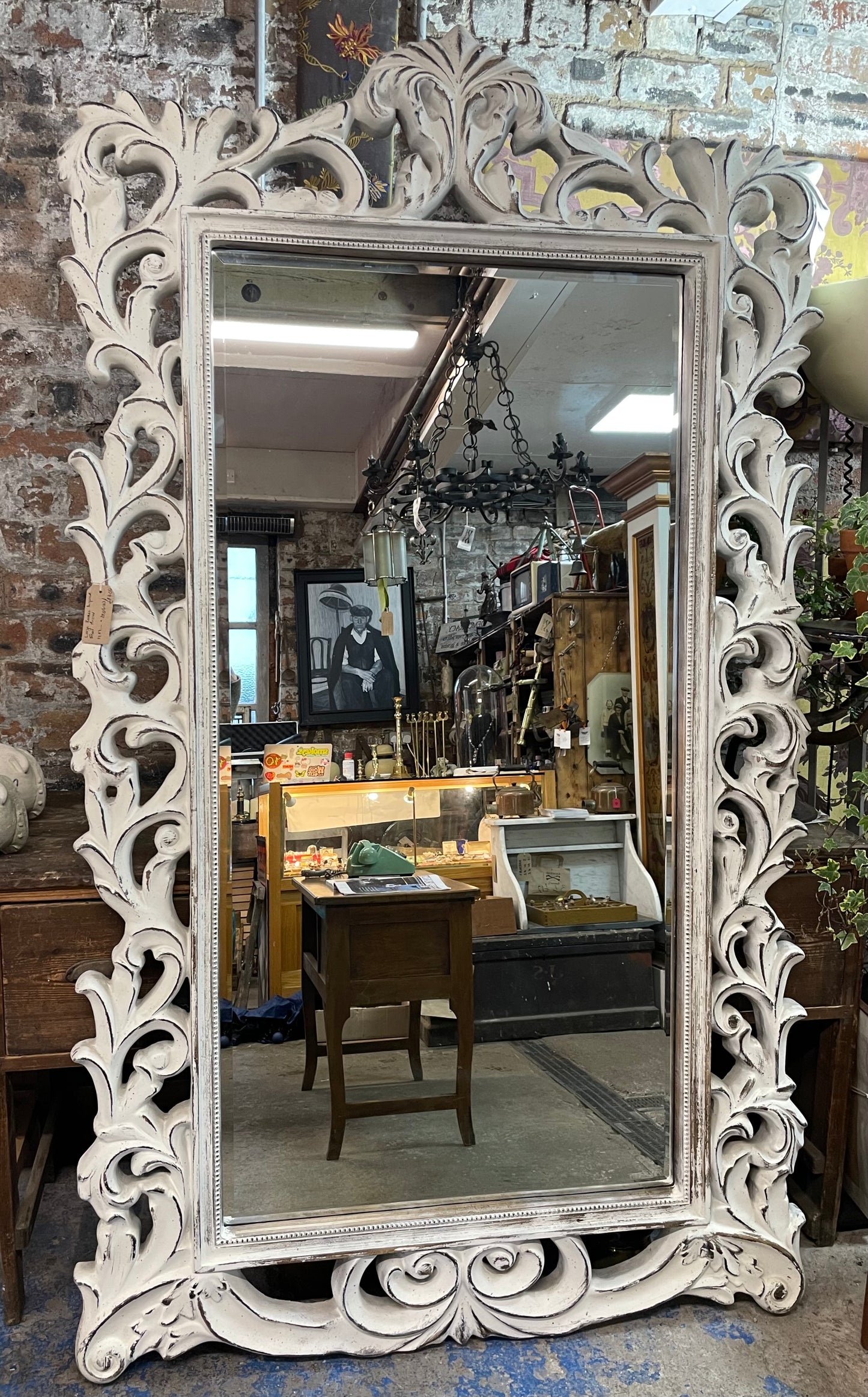 Large Rococo Inspired Floor Mirror