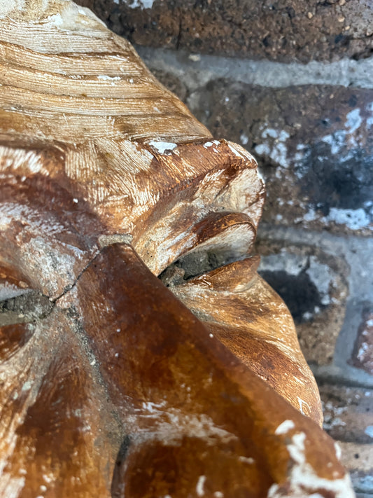 Antique Plaster Sculpture of "Unknown" Male Face from Paisley Theatre Which was Demolished in 1967