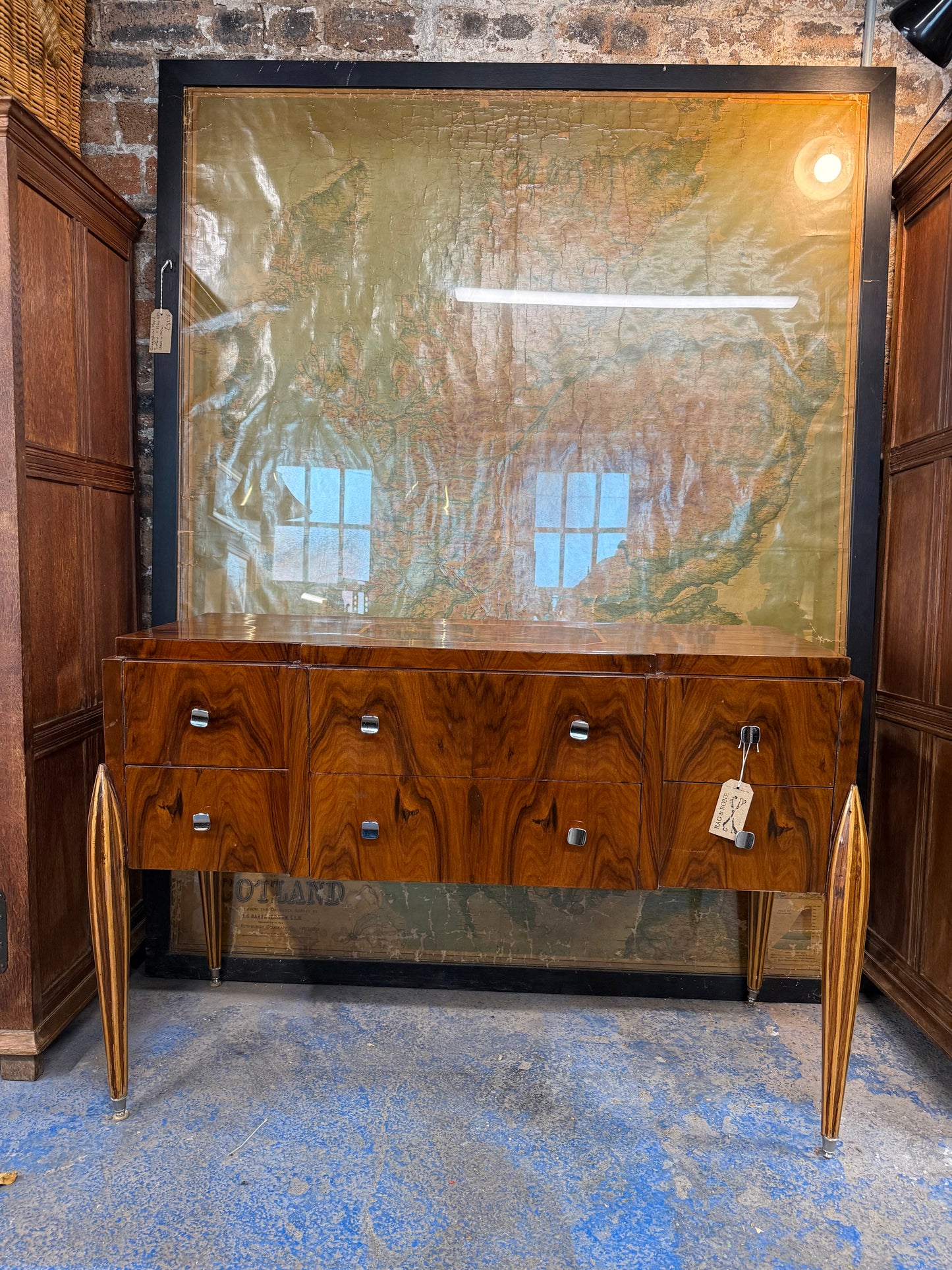 Ruhlmann Reproduction Art Deco Walnut Table
