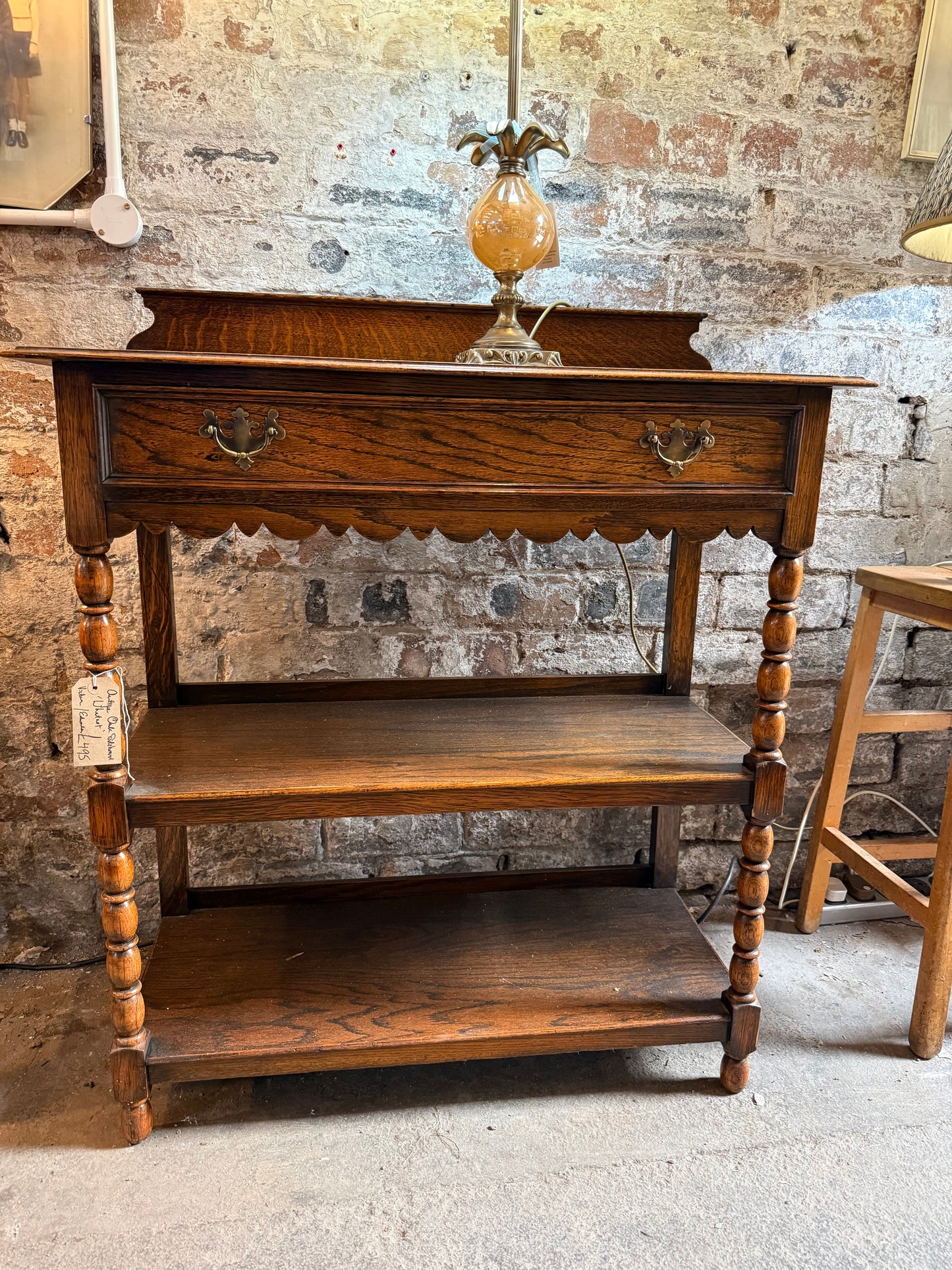 Antique Oak Sideboard 'Whatnot'