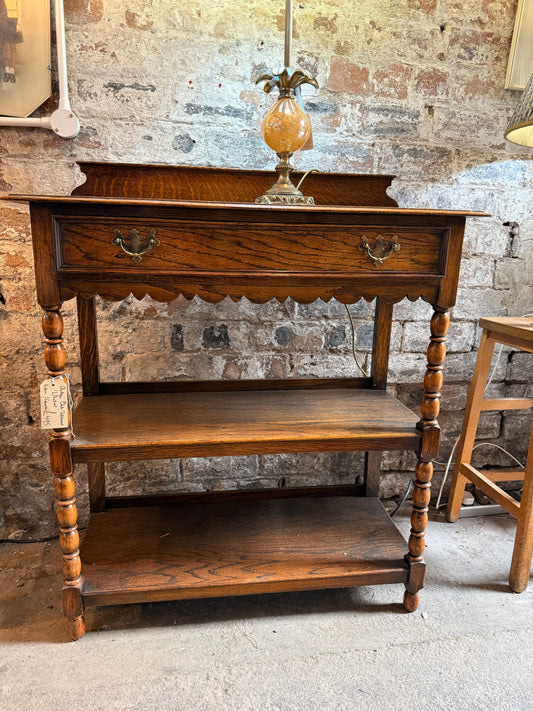 Antique Oak Sideboard 'Whatnot'