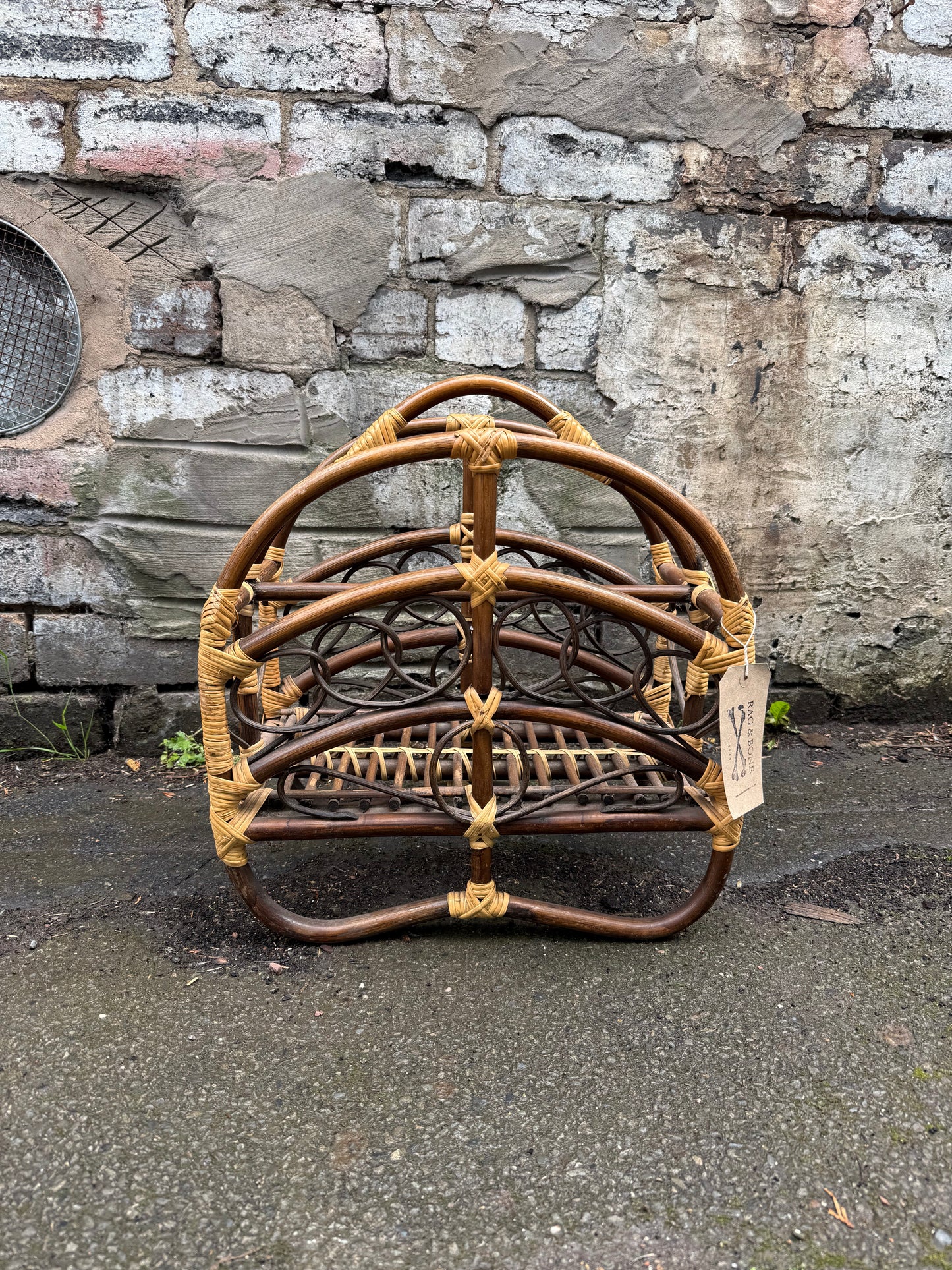 Bamboo Rattan Magazine / Paper Rack