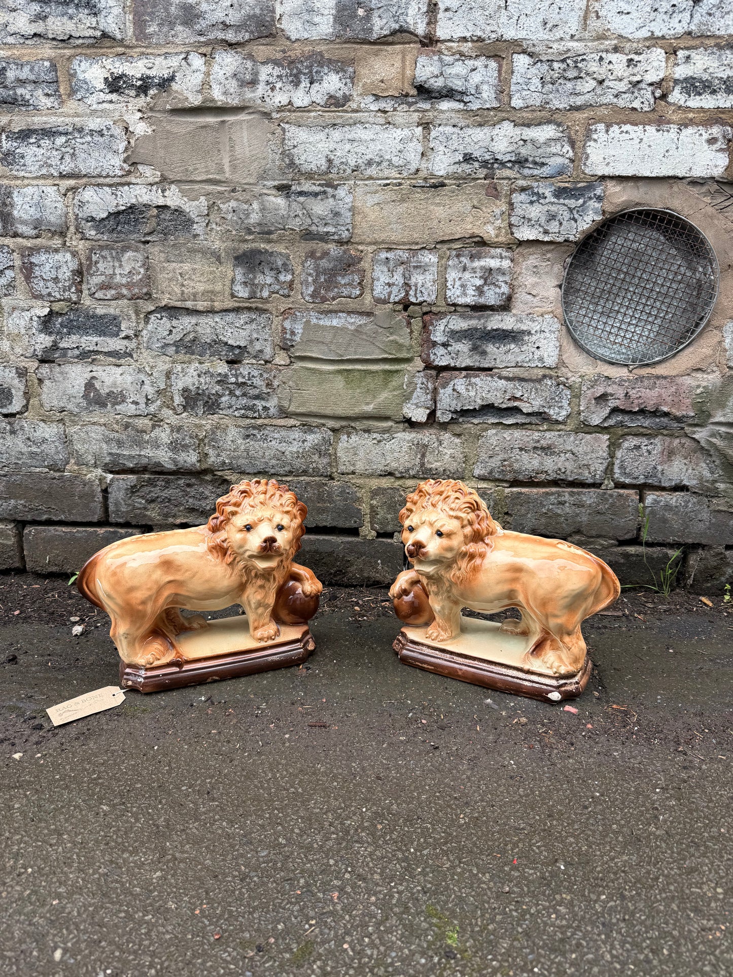 Pair of Medici Antique Lions
