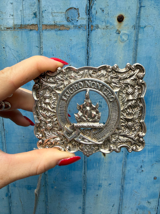 Silver Scottish Clan Mackenzie Buckle